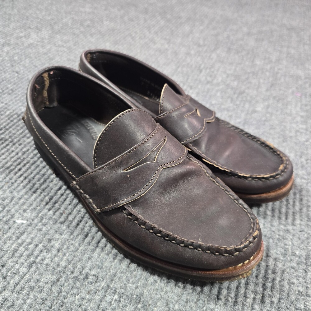 Bills Khakis X Rancourt Driving Shoes Mens 9 D Brown Leather Lactae Hevea USA